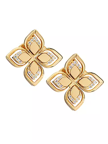 Venetian Princess 18K Yellow Gold & 0.15 TCW Diamond Stud Earrings