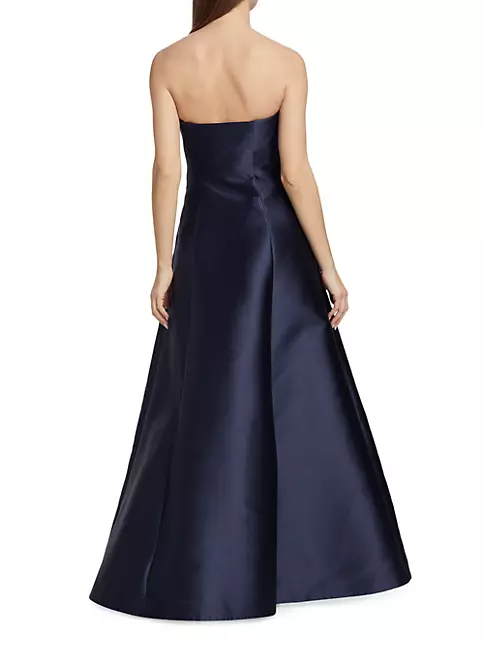 Shop Alberta Ferretti Satin Strapless Gown | Saks Fifth Avenue