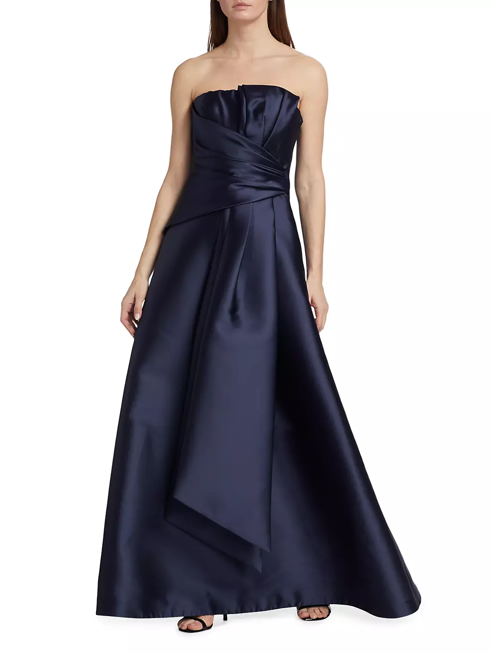 Shop Alberta Ferretti Satin Strapless Gown | Saks Fifth Avenue