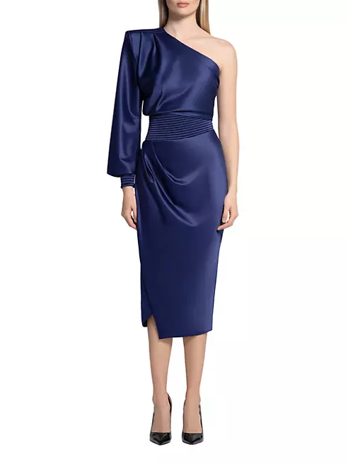 Shop Zhivago I Got You Satin Midi-Dress | Saks Fifth Avenue