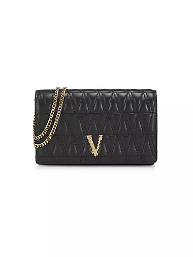 Virtus Quilted Leather Wallet-On-Chain