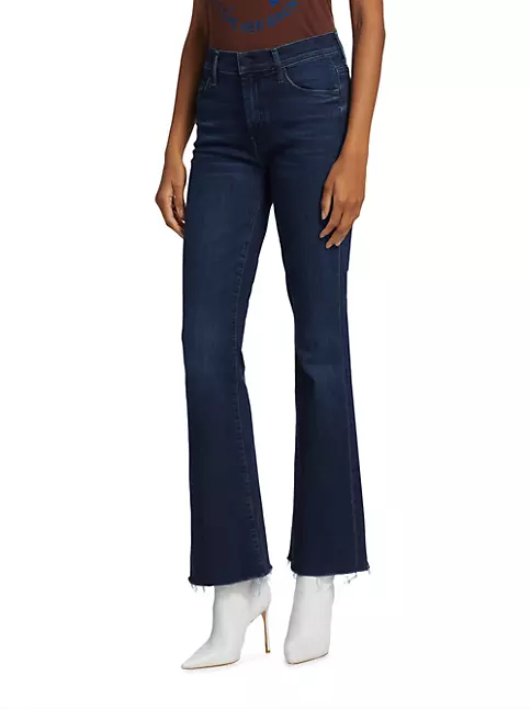 Shop Mother The Weekender High-Rise Stretch Flare Jeans | Saks Fifth Avenue