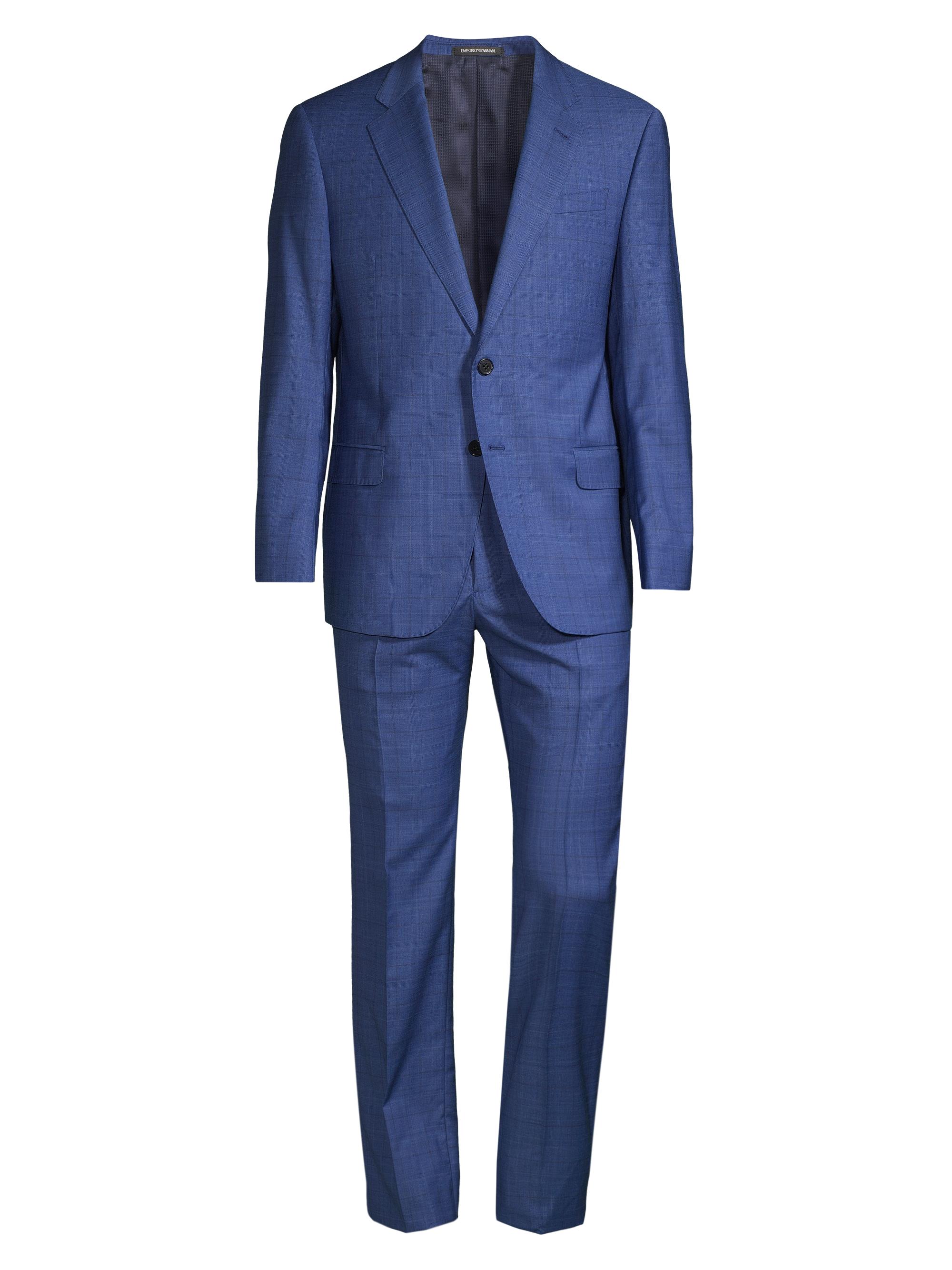 Shadow Plaid Wool Suit