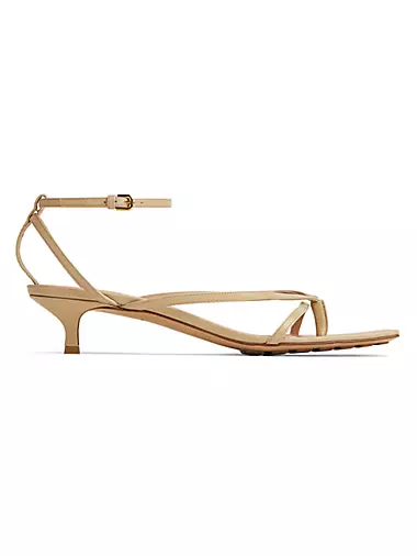Stretch 45 Leather Ankle-Strap Sandals