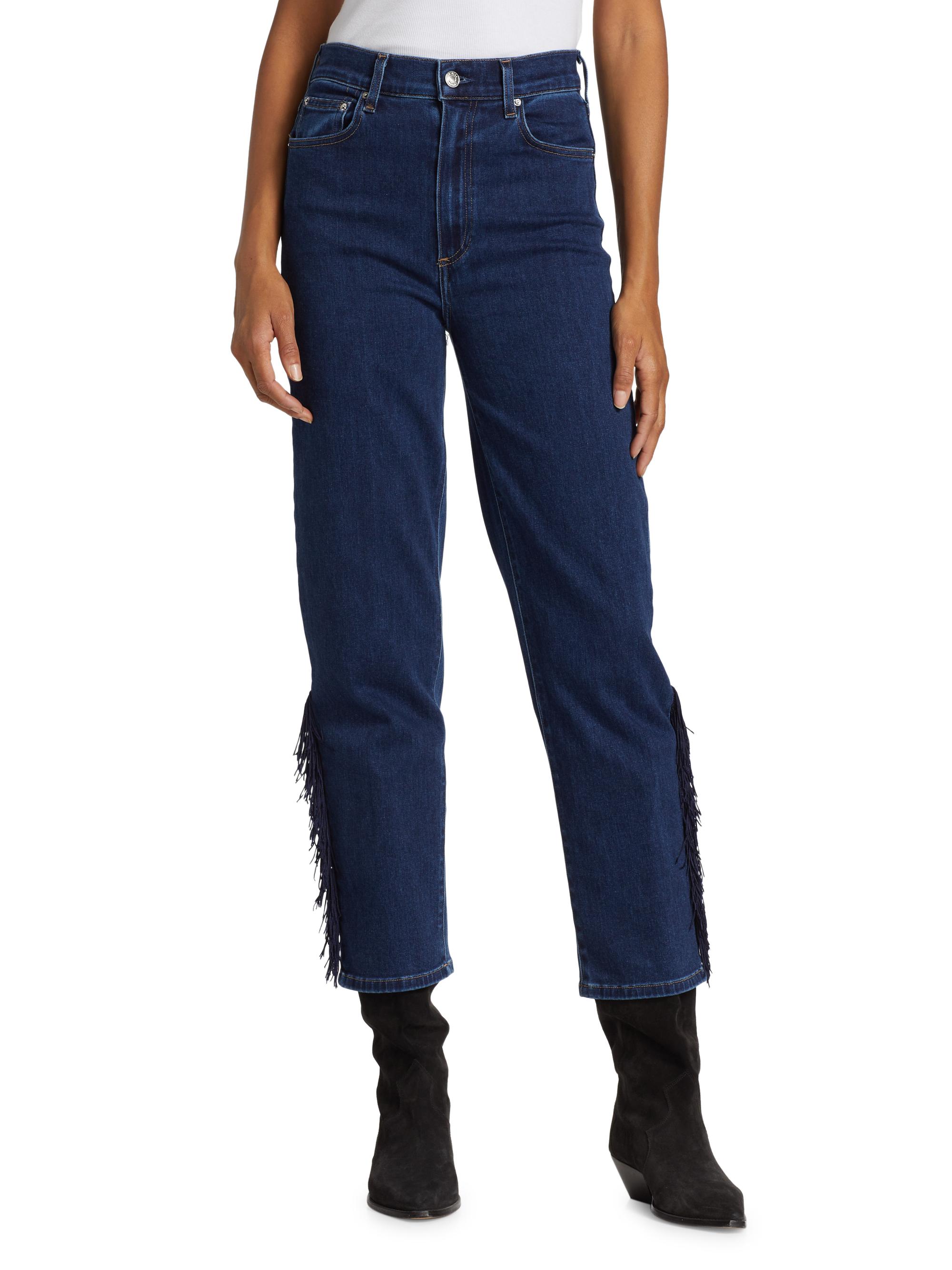 Jean 3x1 NYC Dark-Wash LIMA - Taille 24, Coupe Slim Leg Frangée, Neuf Avec étiquettes