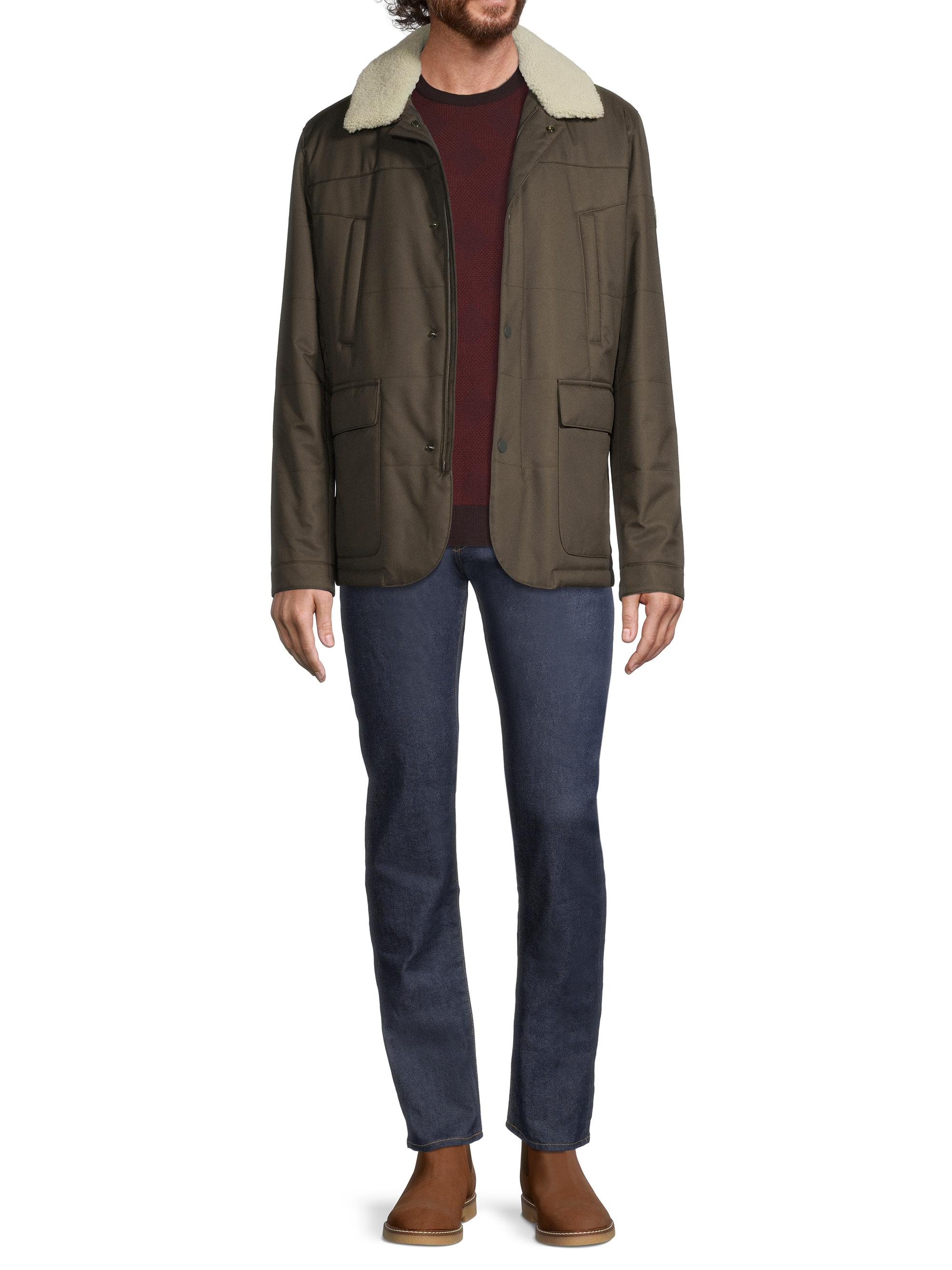 Shop Corneliani FauxShearling Trimmed Woven Jacket Saks Fifth Avenue