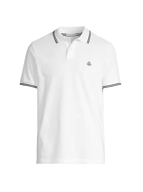 usund dyb Igangværende Shop Moncler Short-Sleeved Polo Shirt | Saks Fifth Avenue