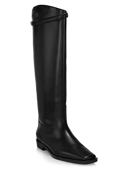 Shop Toteme The Riding Leather Boots | Saks Fifth Avenue