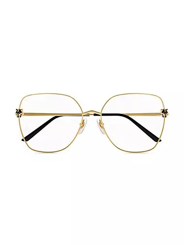 Panthère Light 24K Gold-Plated Butterfly Glasses