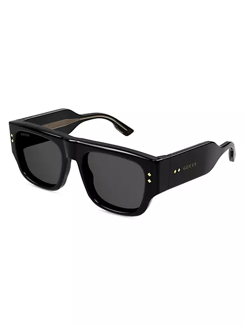Shop Gucci Nouvelle Vague 54MM Square Acetate Sunglasses | Saks Fifth ...