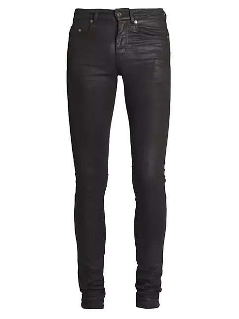 Saint Laurent Waxed Jeans | Saks Fifth Avenue