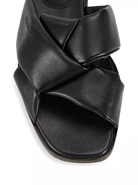Shop FERRAGAMO Alrai Napa Flat Leather Sandals | Saks Fifth Avenue