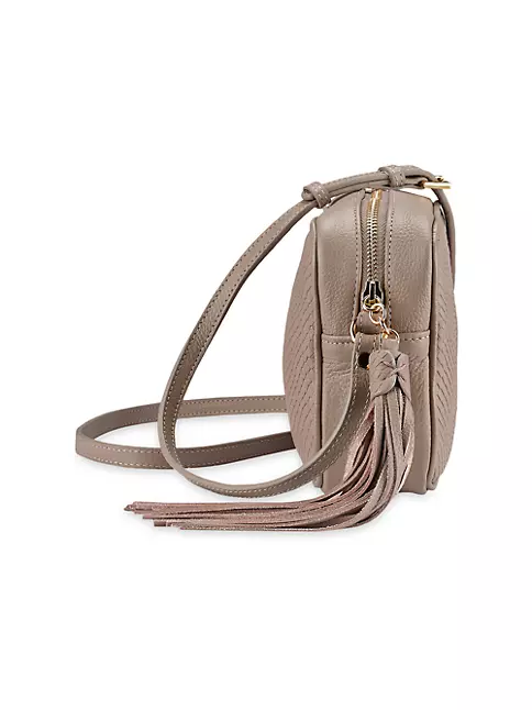 Shop GiGi New York Madison Python-Embossed Leather Crossbody Bag | Saks ...