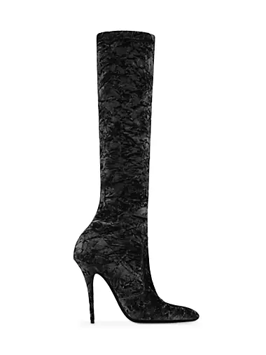 Talia Boots In Velvet