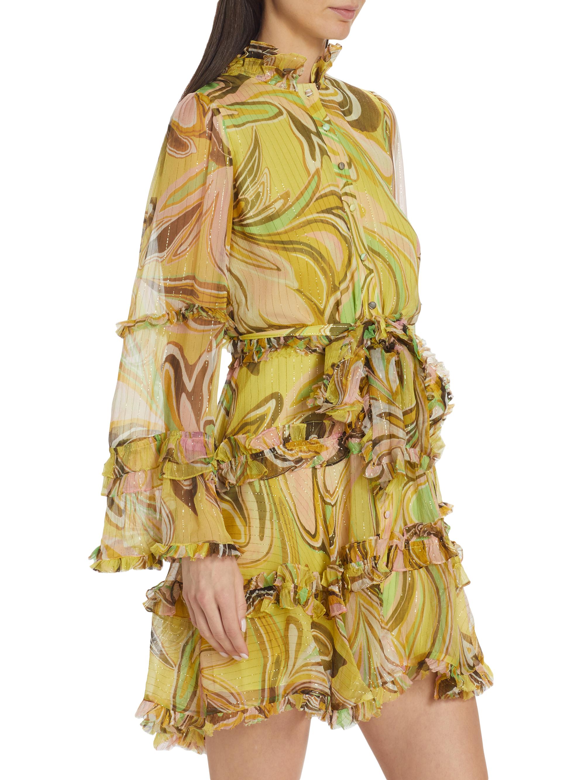 Shop Alexis Paris Tiered Ruffle Minidress | Saks Fifth Avenue