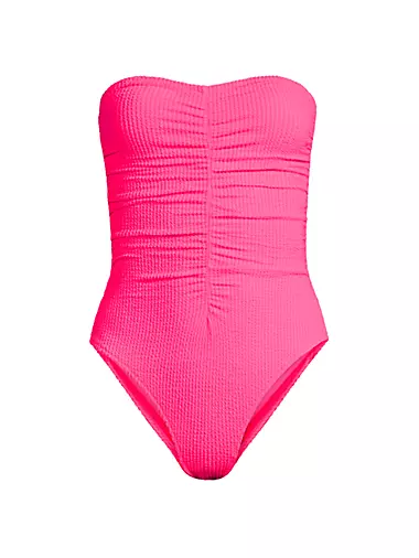 Ruched Strapless One-Piece Swimsuit