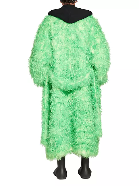 Shop Balenciaga Fake Fur Coat | Saks Fifth Avenue