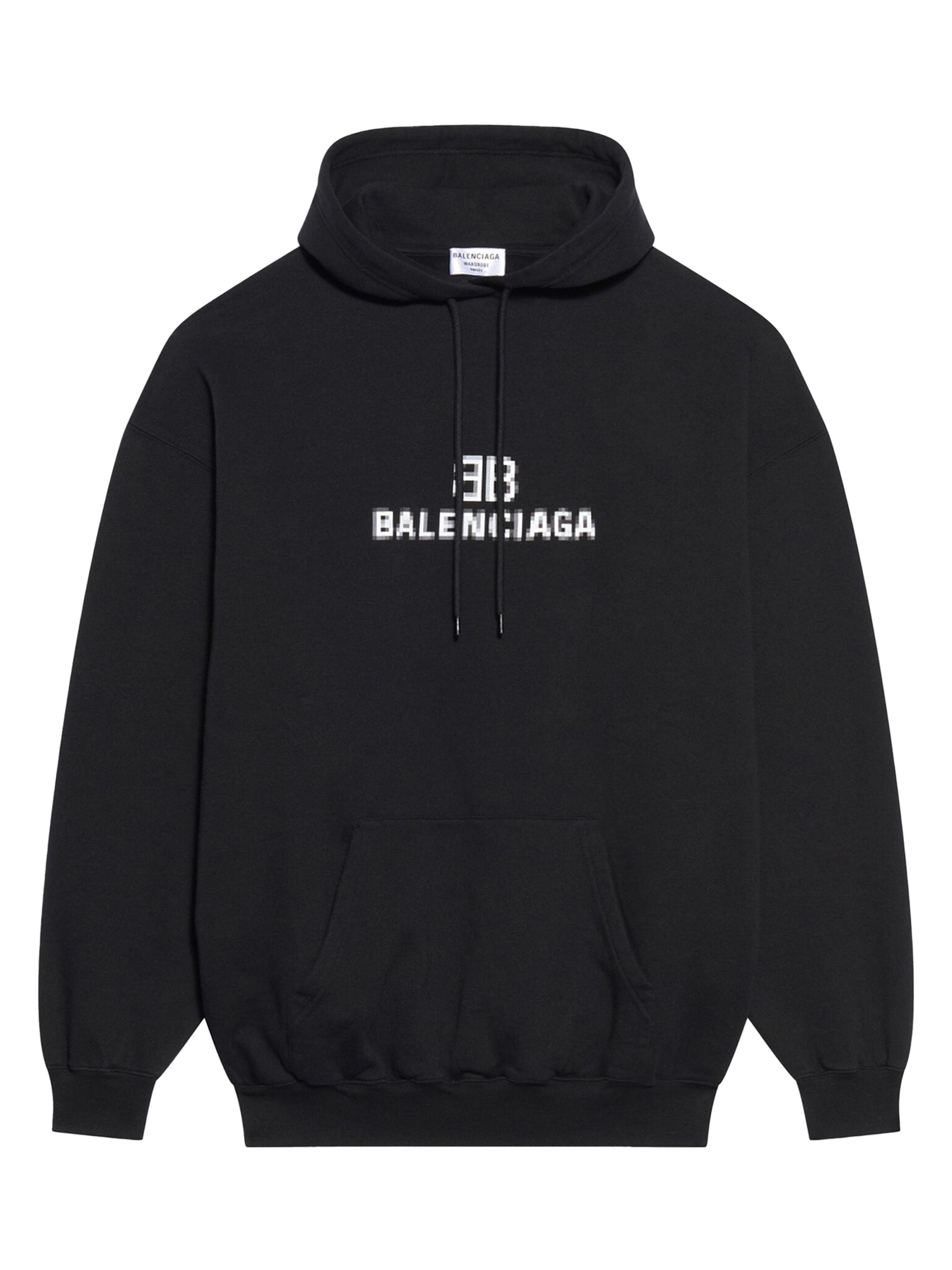 Shop Balenciaga BB Pixel Medium Fit Hoodie | Saks Fifth Avenue