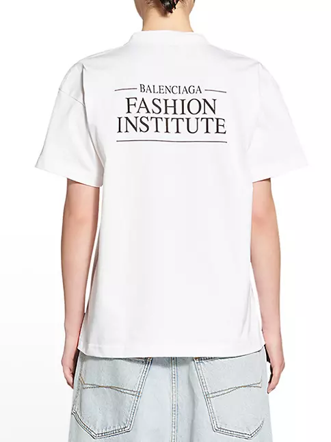 Shop Balenciaga Fashion Institute T-shirt Medium Fit