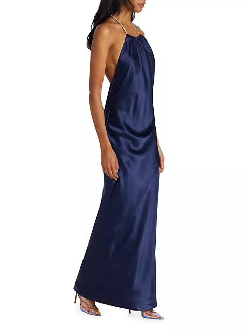 Shop Michael Lo Sordo Lou Lou Rhinestone-Embellished Gown | Saks Fifth ...