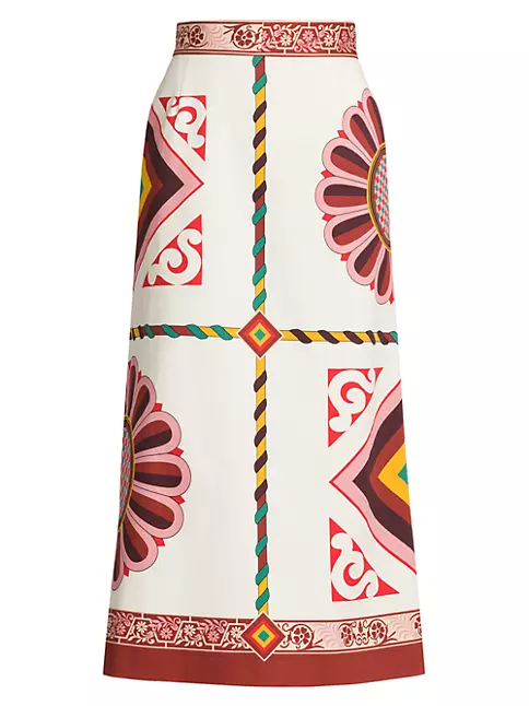 Shop La DoubleJ Baia Printed Midi-Skirt | Saks Fifth Avenue