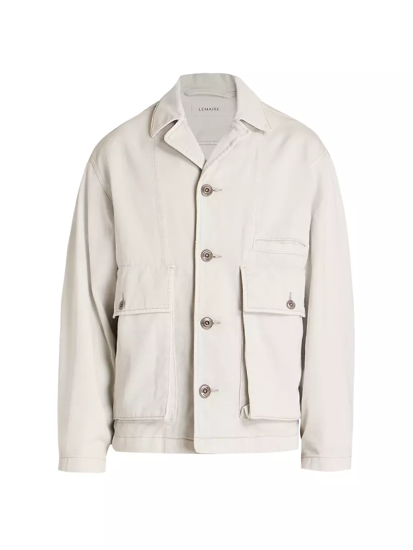 Shop Lemaire Button-Front Boxy Jacket | Saks Fifth Avenue