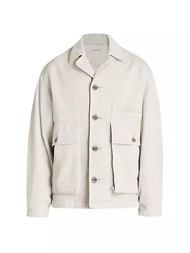 Button-Front Boxy Jacket