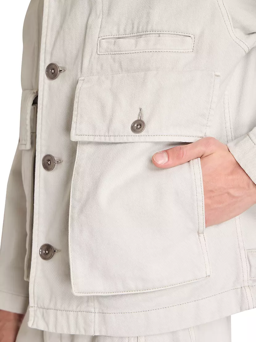 Shop Lemaire Button-Front Boxy Jacket | Saks Fifth Avenue