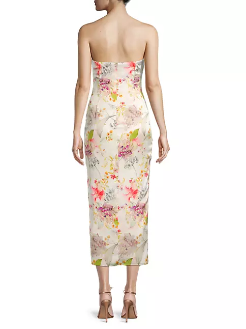 Shop Katie May Come On Home Strapless Midi-Dress | Saks Fifth Avenue