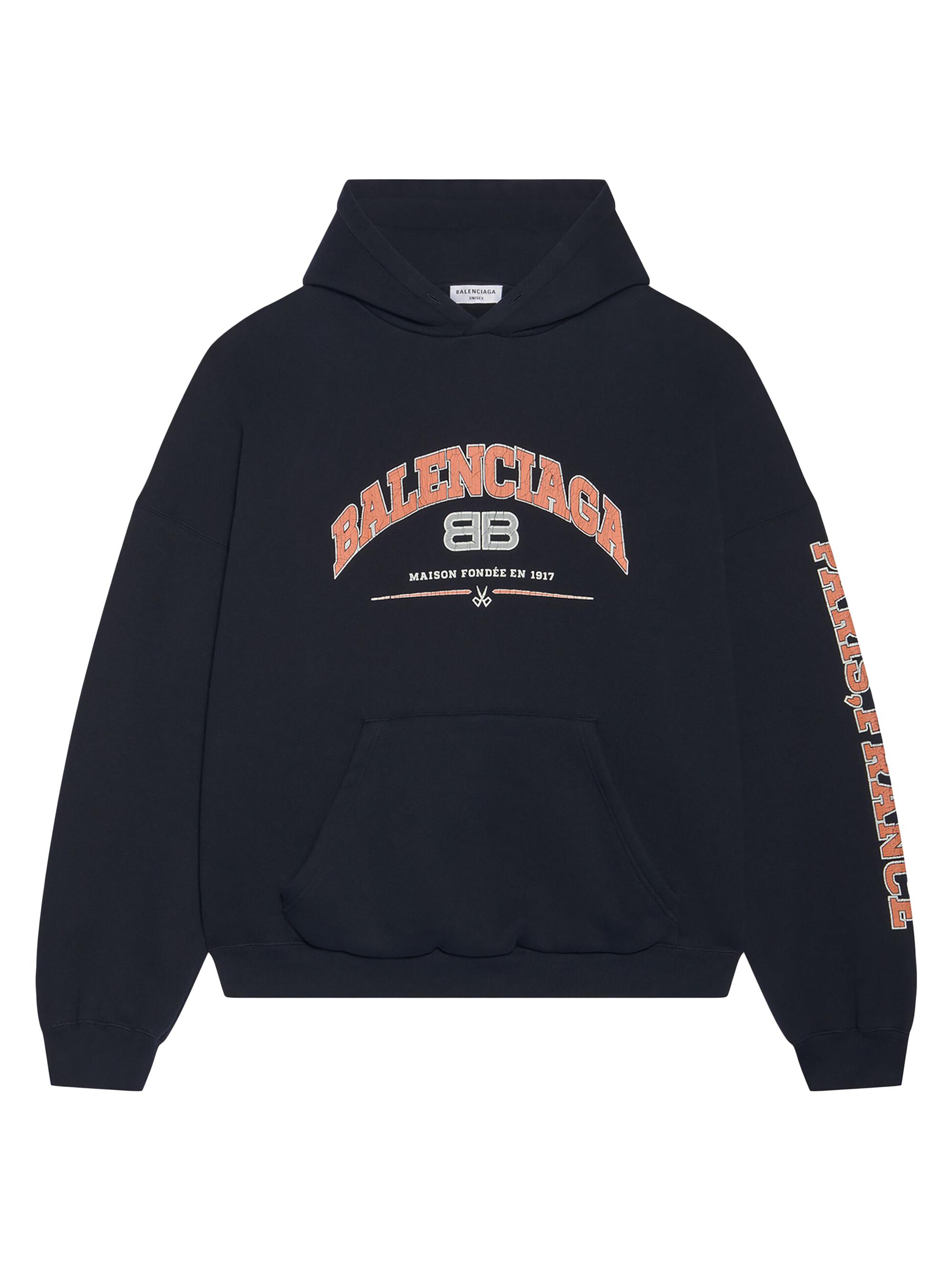 Shop Balenciaga Maison Hoodie Wide Fit | Saks Fifth Avenue