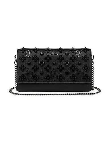 Paloma Studded Leather Wallet-On-Chain