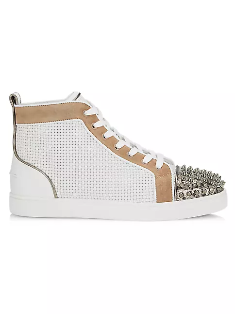 Shop Christian Louboutin Lou Spikes High-Top Sneakers | Saks Fifth Avenue