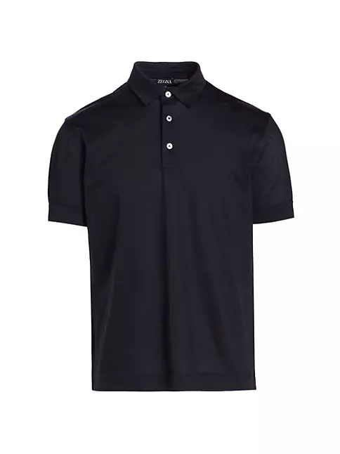 Shop ZEGNA Cotton Polo Shirt | Saks Fifth Avenue