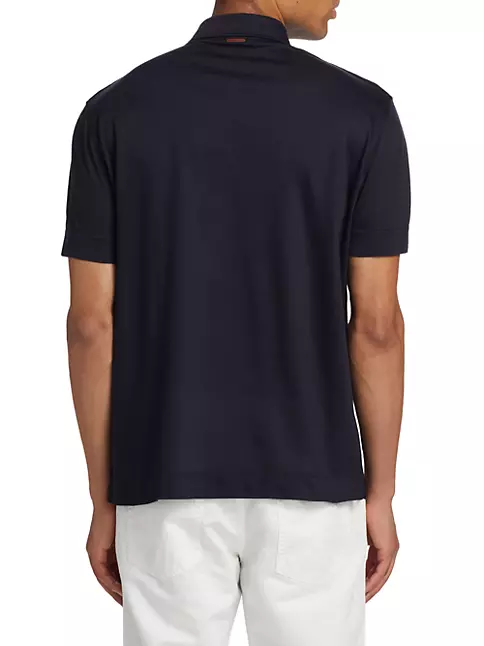 Shop ZEGNA Cotton Polo Shirt | Saks Fifth Avenue