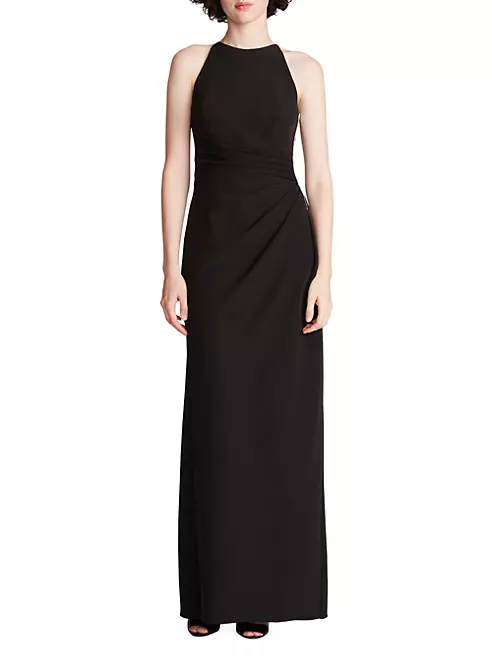 Shop Halston Annika Embellished Stretch Crepe Gown | Saks Fifth Avenue