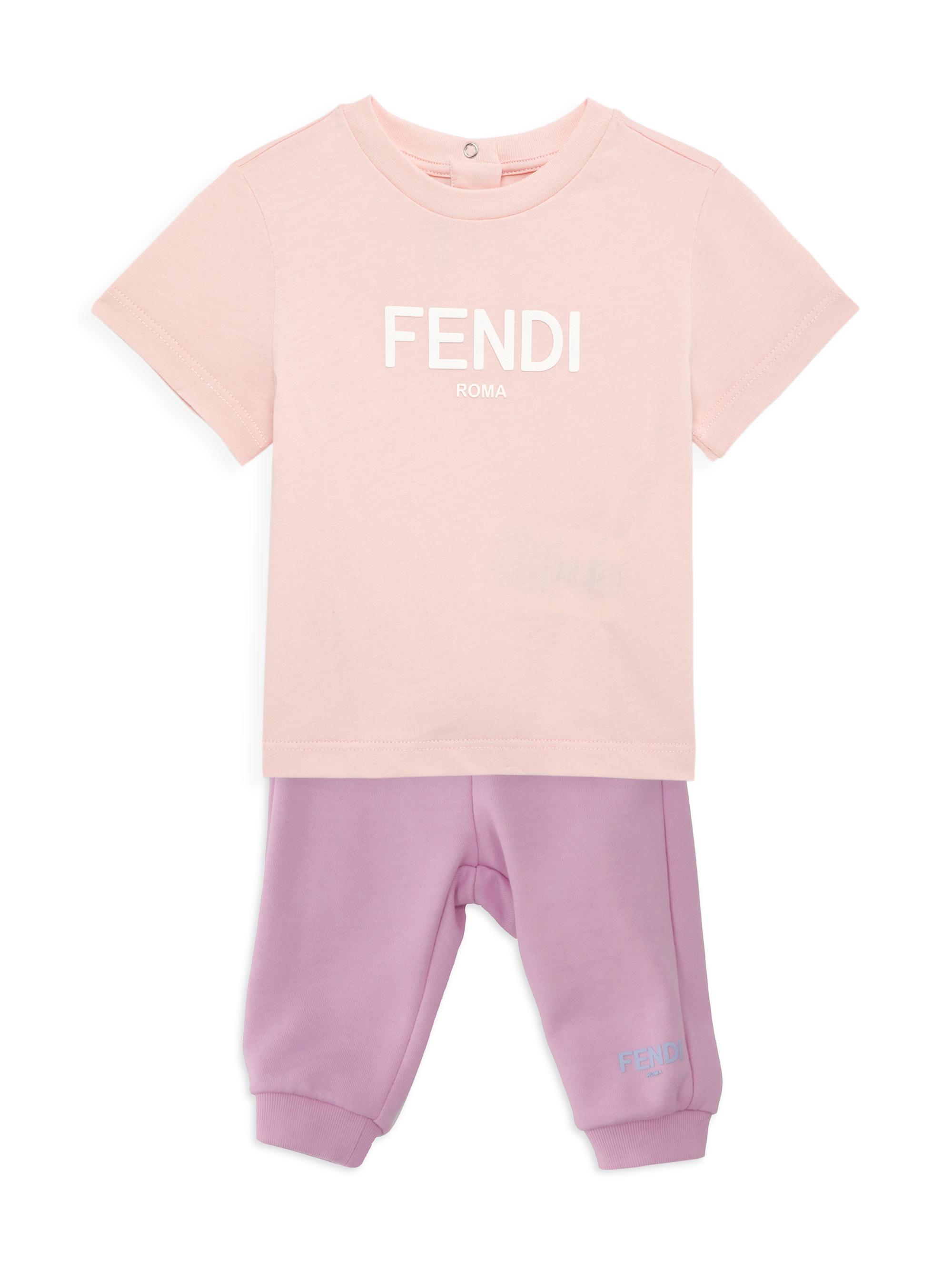 Shop Fendi Baby Boy's ShortSleeve Logo TShirt Saks Fifth Avenue