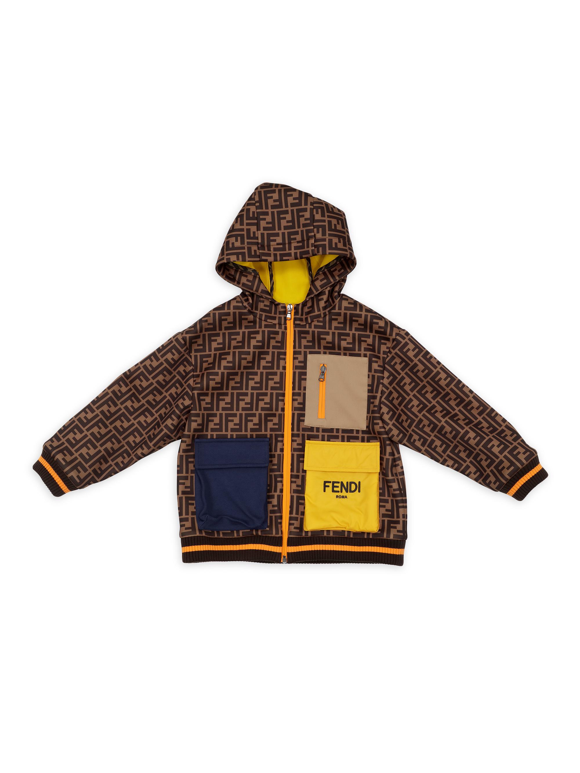 Shop Fendi Boy's Allover FF Hooded Jacket | Saks Fifth Avenue