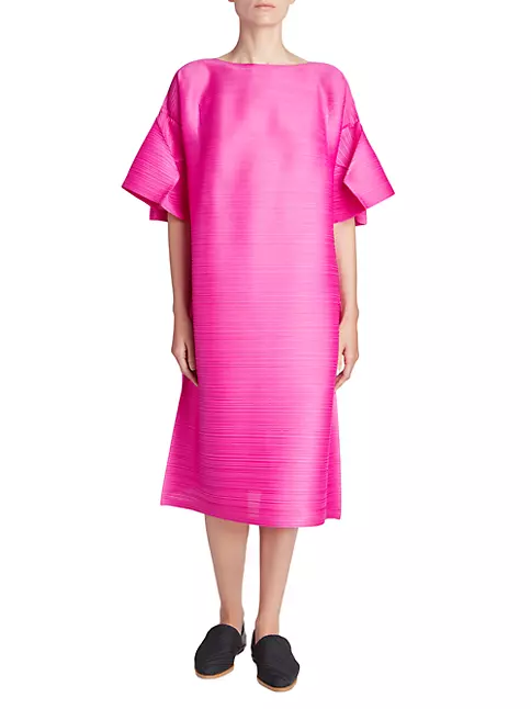 Shop Pleats Please Issey Miyake Tour Midi-Dress | Saks Fifth Avenue