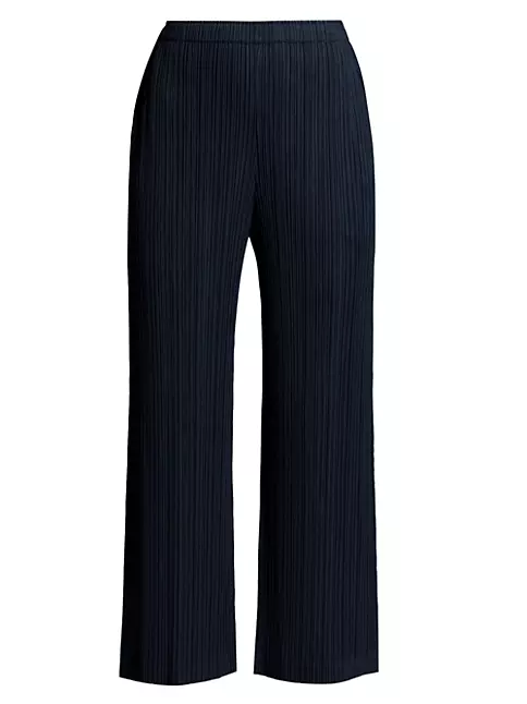 Shop Pleats Please Issey Miyake Thicker Bottoms Straight Pants