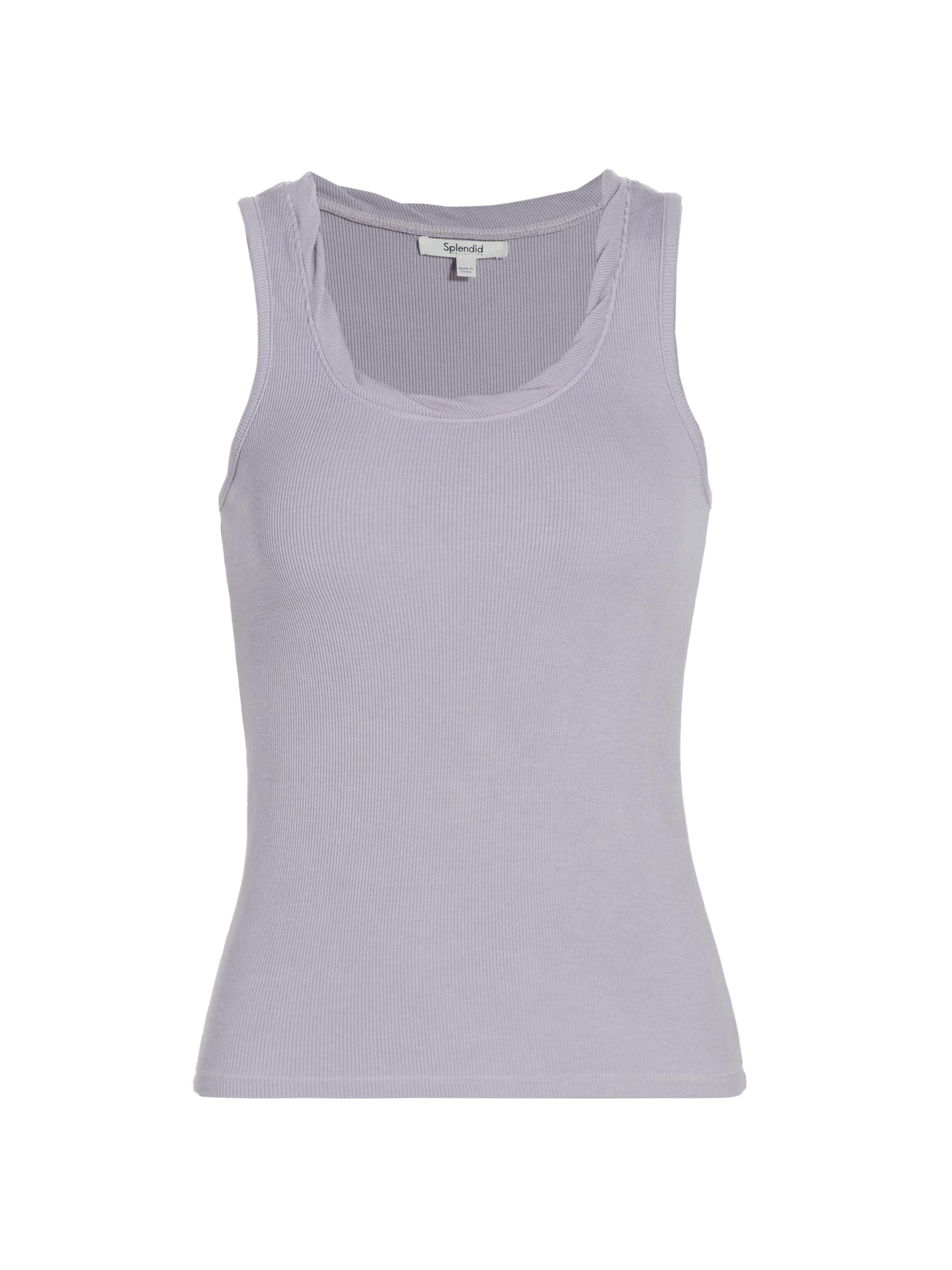 Shop Splendid Chiara Rib-Knit Tank Top | Saks Fifth Avenue