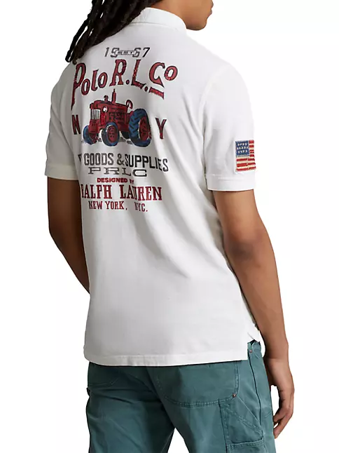 Shop Polo Ralph Lauren Americana Logo Polo Shirt