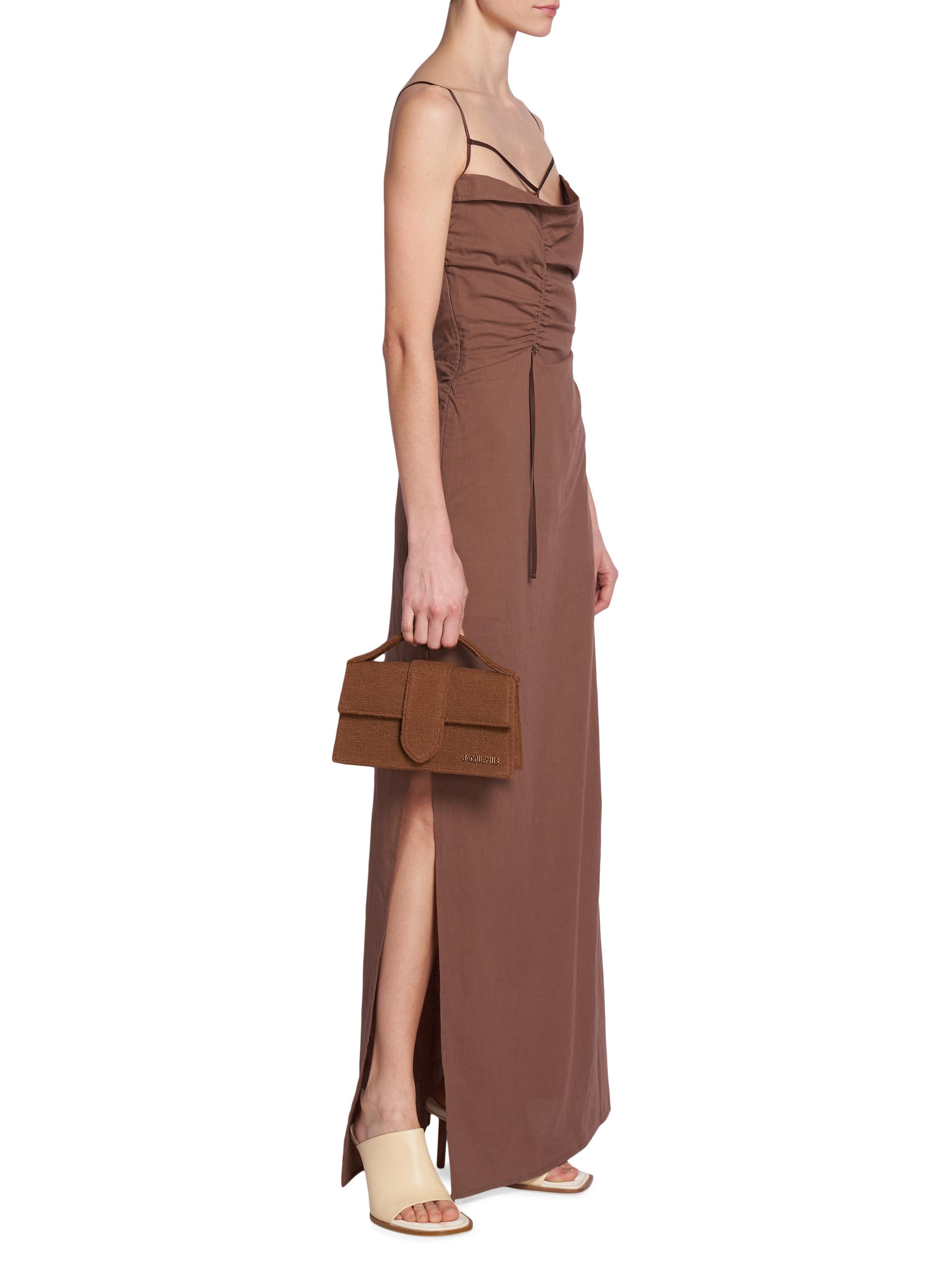 Shop Jacquemus Gaua Sleeveless Ruched Maxi Dress Saks Fifth Avenue