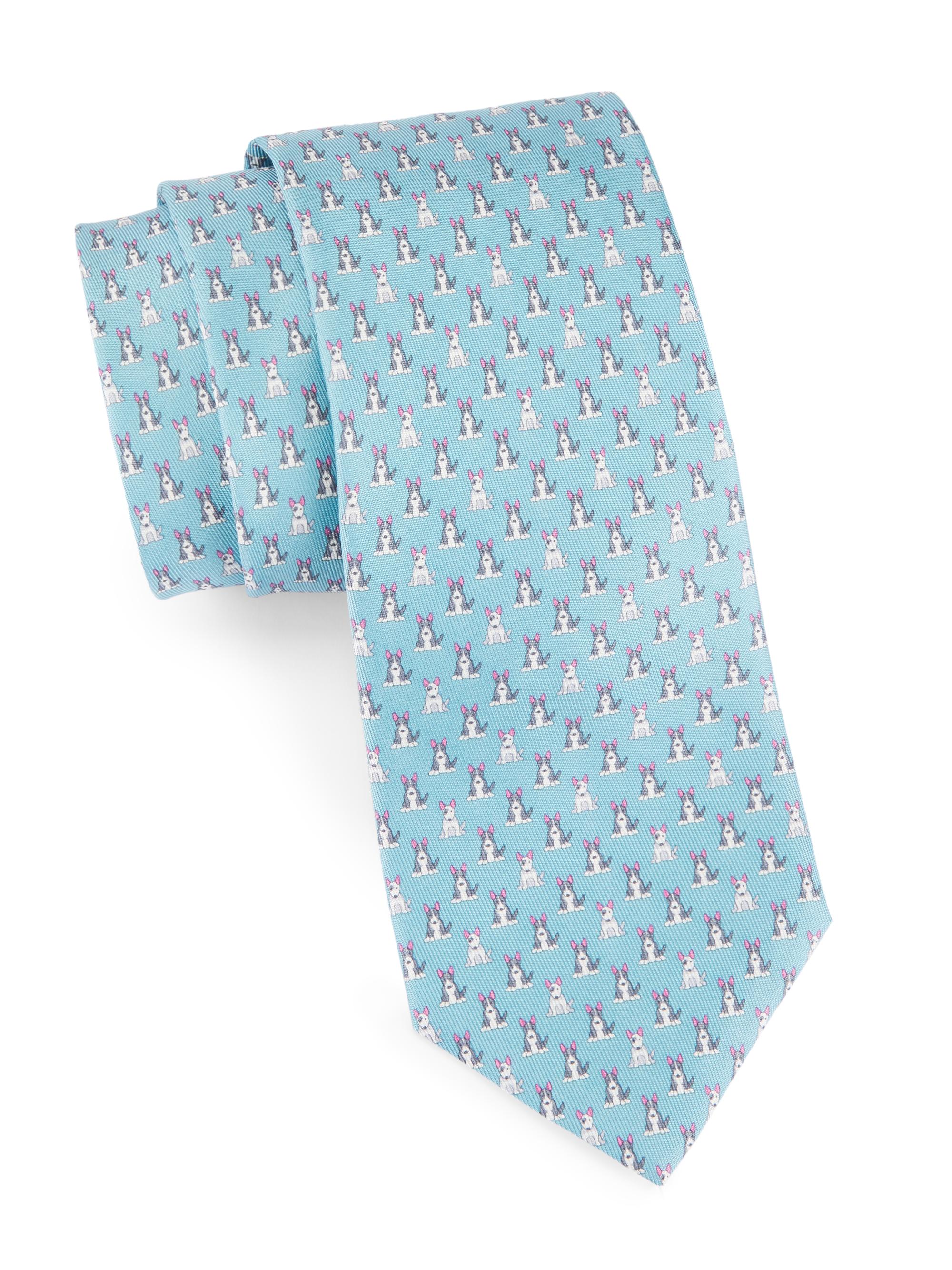 Terrier Dog Silk Tie