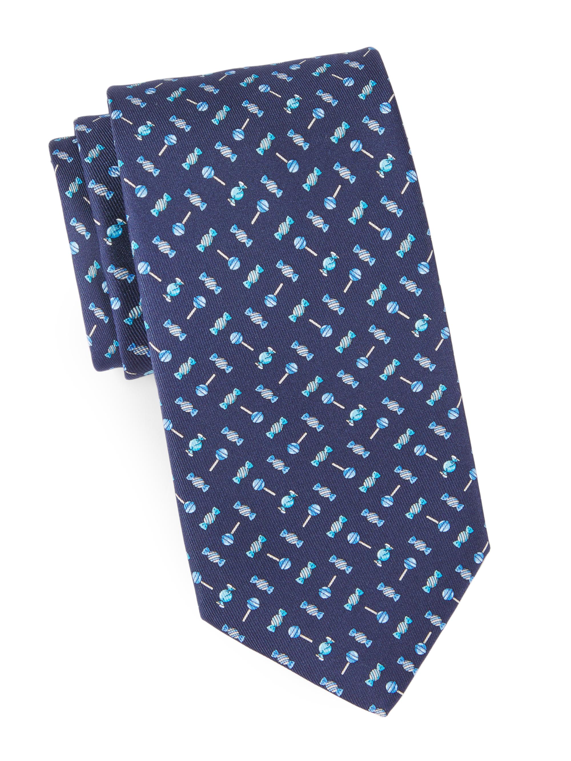 Candy Print Silk Tie