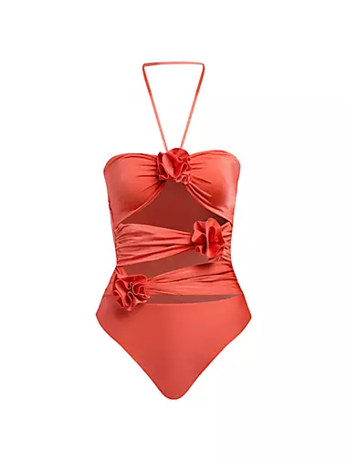 Trinitaria One-Piece Cut-Out Swimsuit