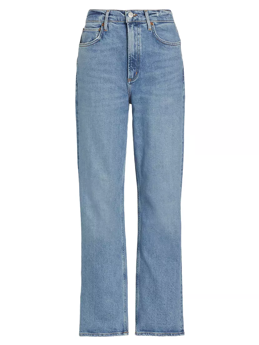 Shop Agolde '90s Distressed Ankle-Crop Jeans | Saks Fifth Avenue