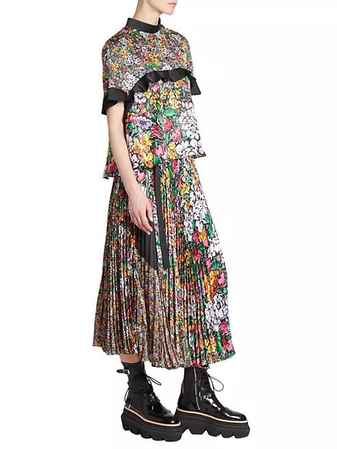 sacai 2018aw Flower skirt - ロングスカート