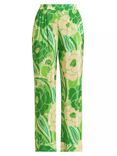 Shop Farm Rio Tropical Groove Floral Straight-Leg Pants | Saks Fifth Avenue