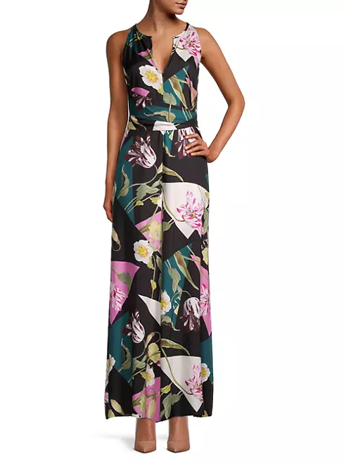 Shop Ted Baker Maudee Floral-Printed Jumpsuit | Saks Fifth Avenue