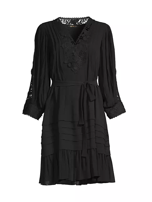 Shop Kobi Halperin Linda Belted Lace Dress | Saks Fifth Avenue